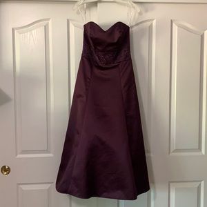 Plum bridesmaid dress